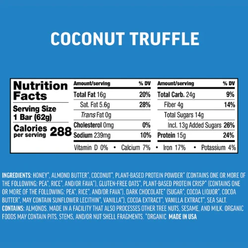 Coconut Truffle Protein Bar by Kate's Real Food - Image 4
