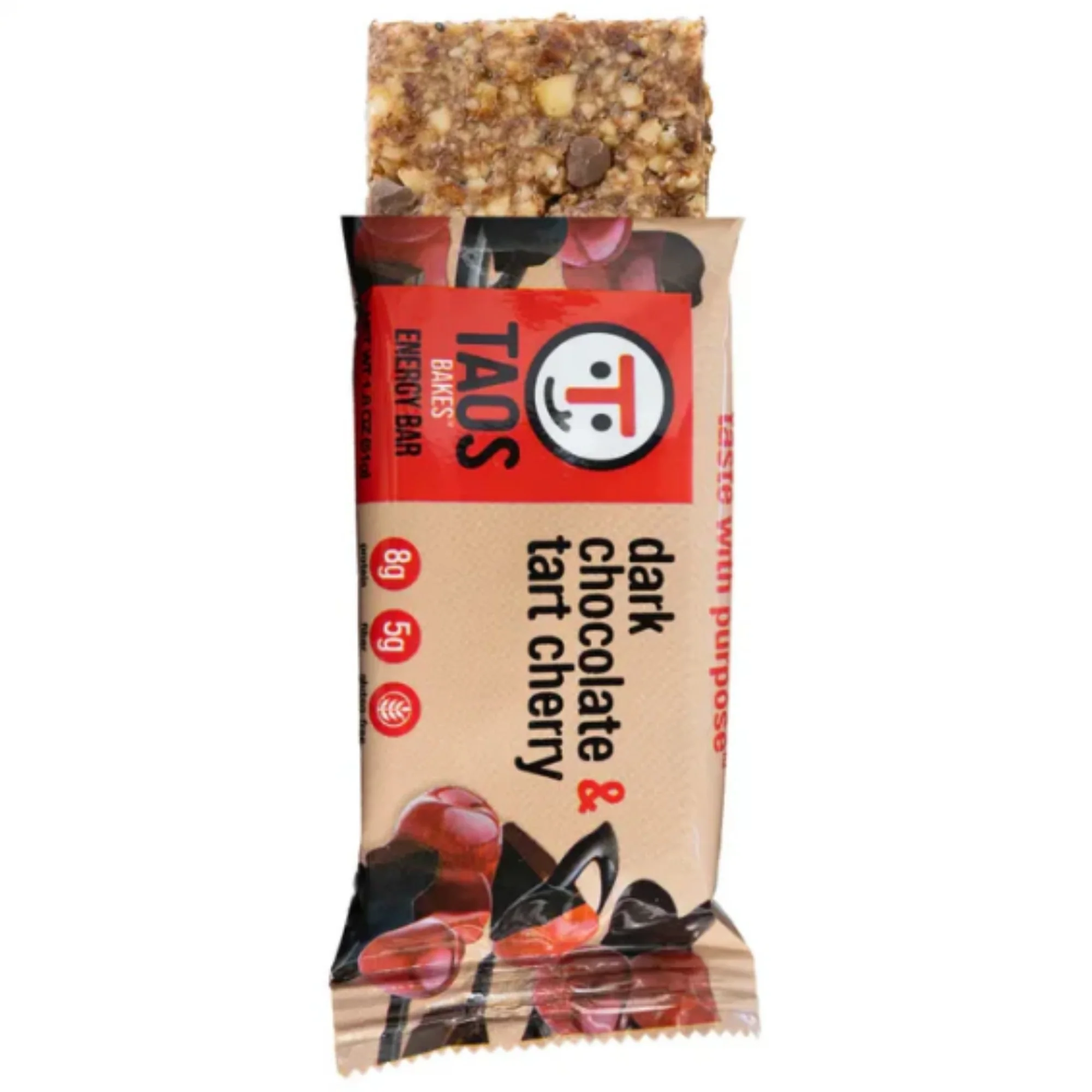 Dark Chocolate & Tart Cherry Bars by Taos Bakes
